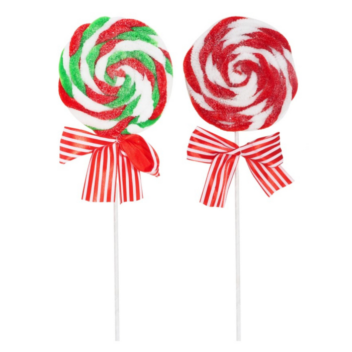 Ronis Swirly Plush Lollipop Pick 48cm 2 Asstd