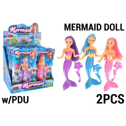 Mermaid Doll 3 Asstd 2pk