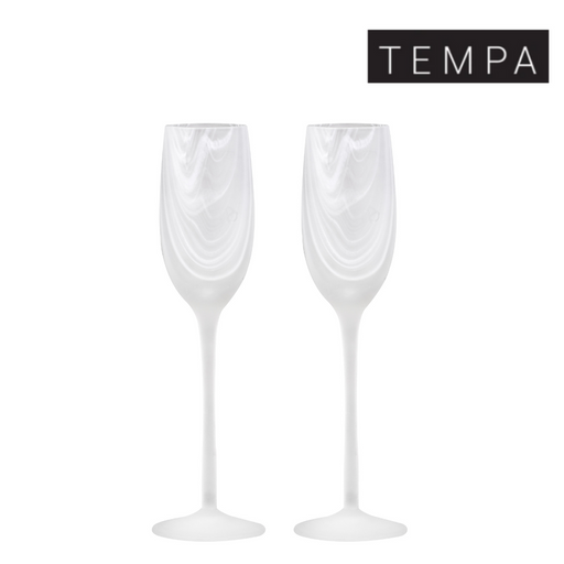 Ronis Tempa Skylar Champagne Glass Frost 2pk