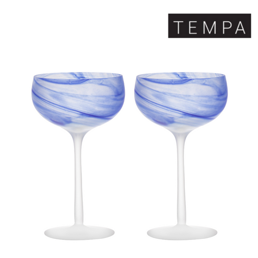 Ronis Tempa Skylar Cocktail Glass Ocean 2pk