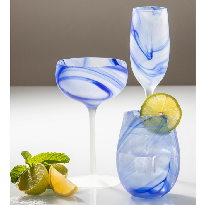 Ronis Tempa Skylar Cocktail Glass Ocean 2pk