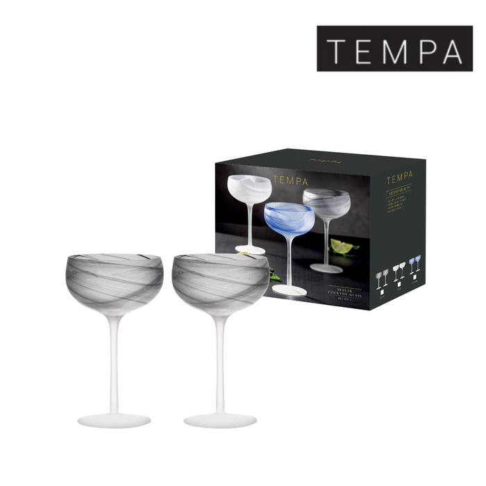 Ronis Tempa Skylar Cocktail Glass Storm 2pk