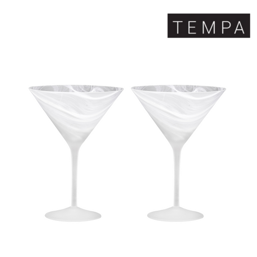 Ronis Tempa Skylar Martini Glass Frost 2pk