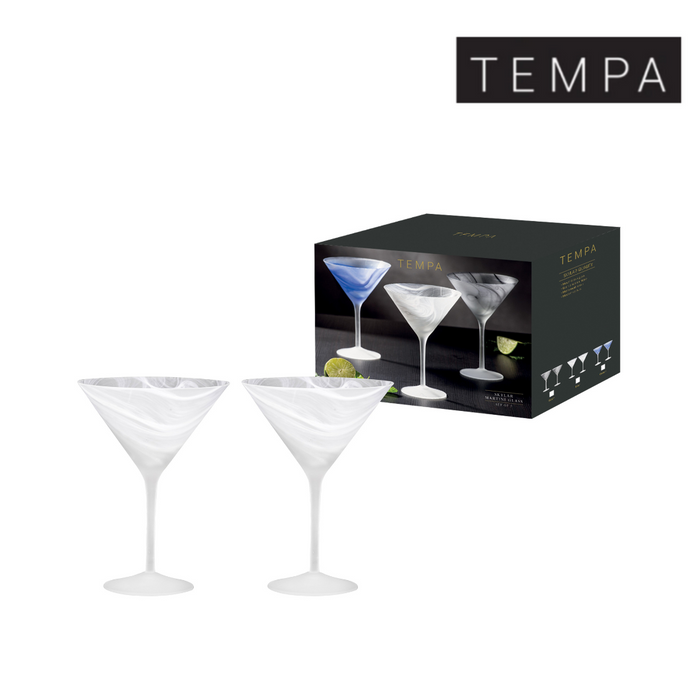 Ronis Tempa Skylar Martini Glass Frost 2pk