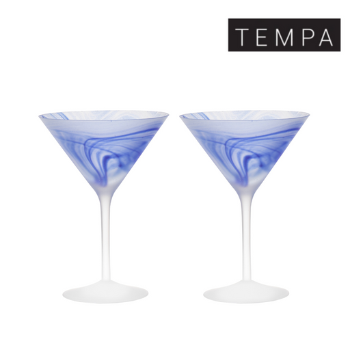 Ronis Tempa Skylar Martini Glass Ocean 2pk