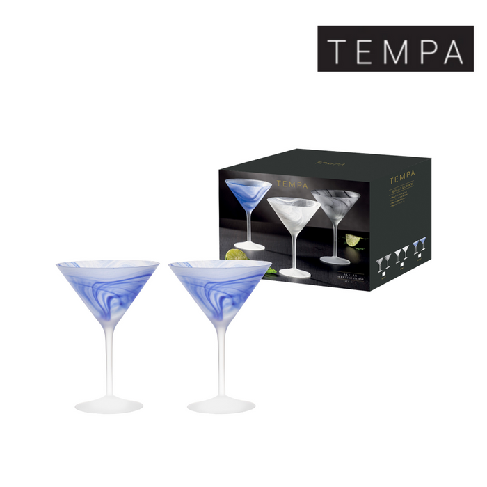 Ronis Tempa Skylar Martini Glass Ocean 2pk