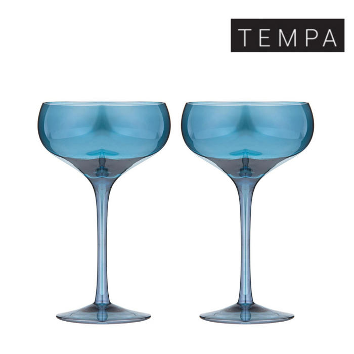 Ronis Tempa Verity Sapphire Coupe Glass 2pk