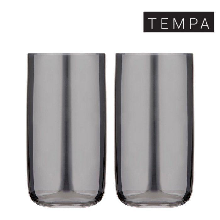 Ronis Tempa Verity Smoke Highball Tumbler 2pk