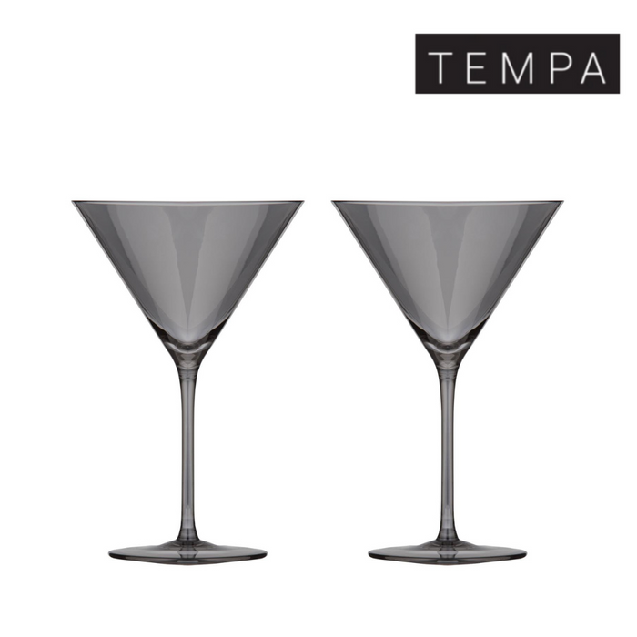 Ronis Tempa Verity Smoke Martini Glass 2pk