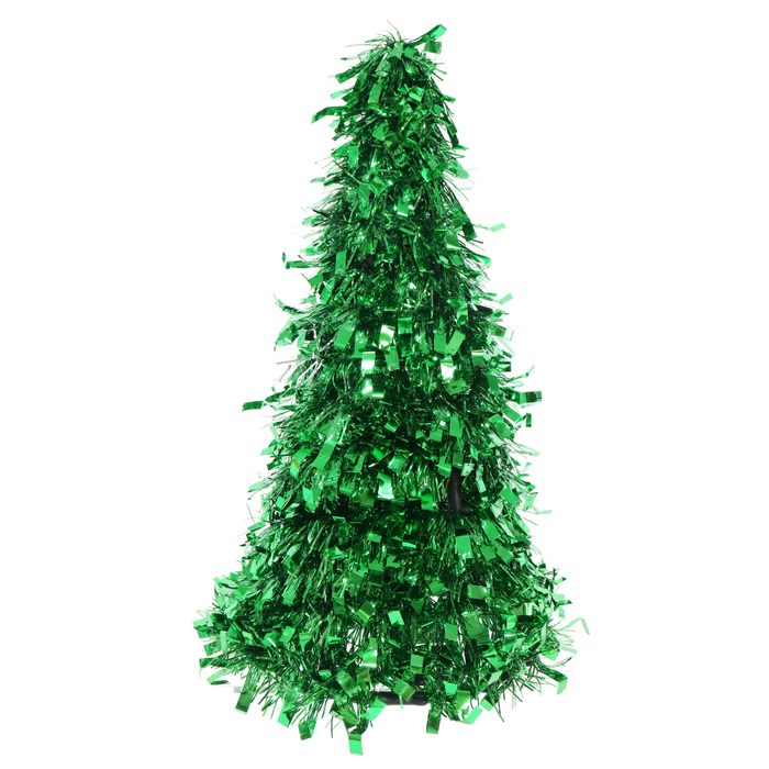 Ronis Tinsel Cone Tree 26cm 6 Asstd