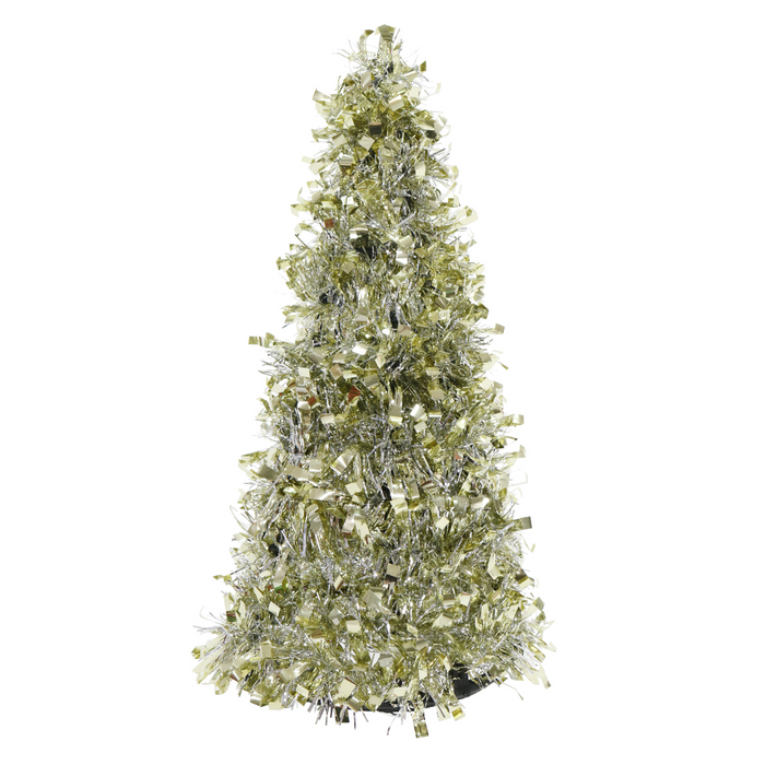 Ronis Tinsel Cone Tree 26cm 6 Asstd