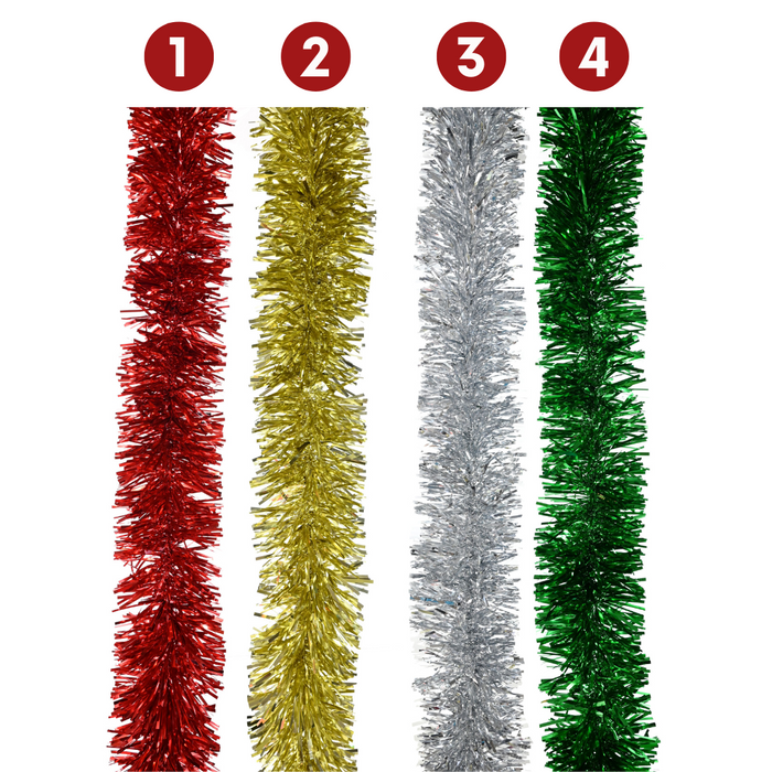 Ronis Tinsel Deluxe Metallic Wide 300cm 4 Asstd