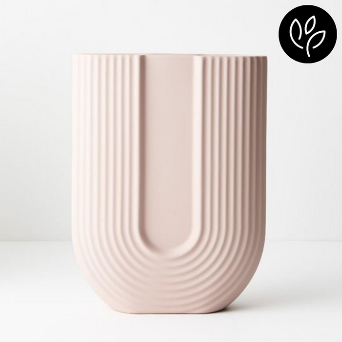 Ronis Vase Harpio Light Pink 23cmlx30cmh