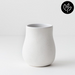 Ronis Vase Mona White 15cmhx12cmd