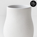 Ronis Vase Mona White 15cmhx12cmd