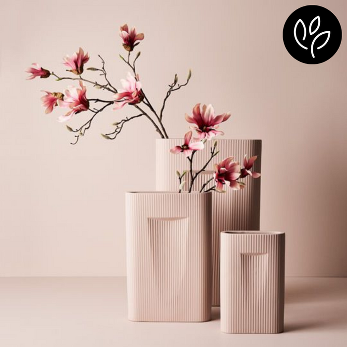 Ronis Vase Sable Light Pink 23.5cmlx35cmh