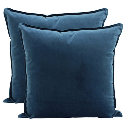 Ronis Velvet Cushion 55x55cm Ocean