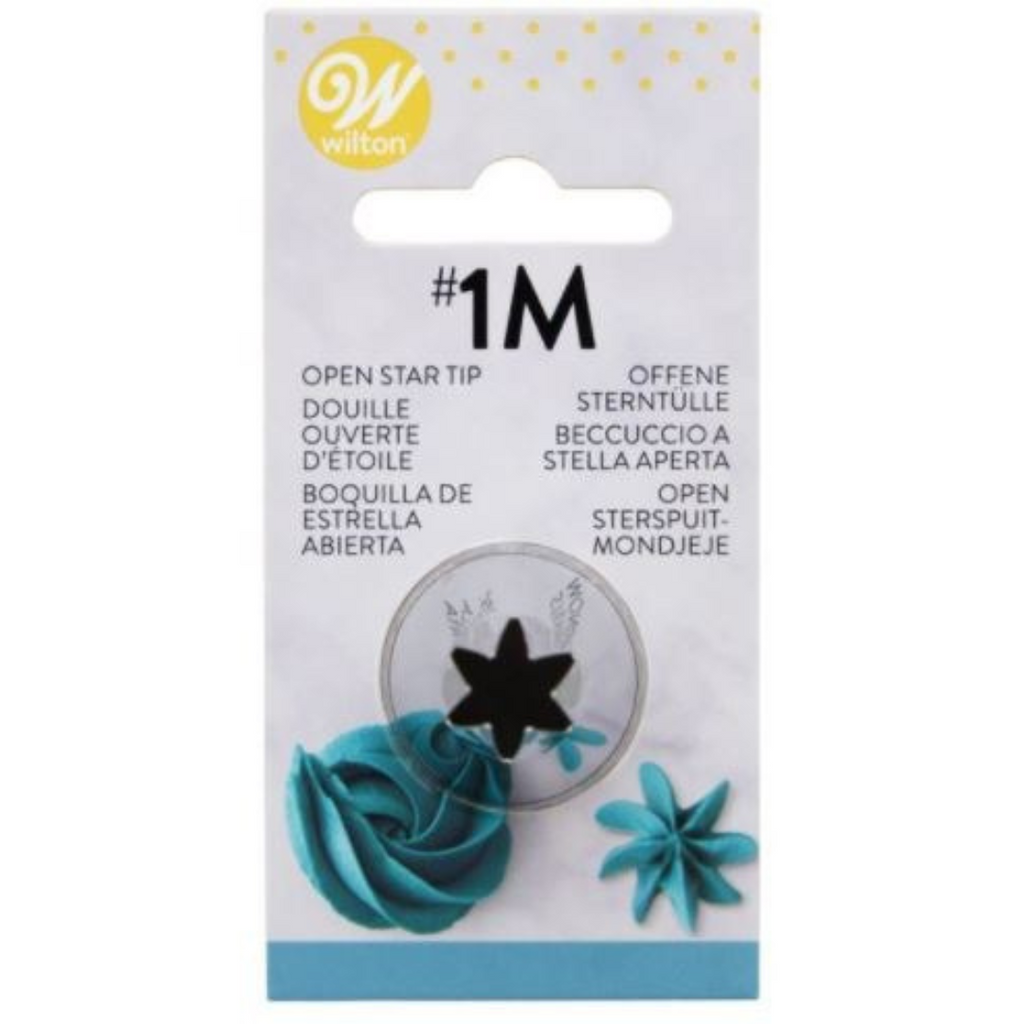 Wilton Stainless Steel Open Star Decorating Tip #1M (4-Pack)