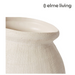 Ronis Wanda Vase Hessian White 25x25x24cm