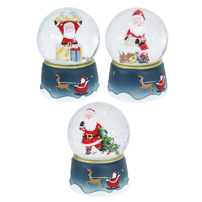 Ronis Waterball Midnight Sleigh 6.5cm 3 Asstd