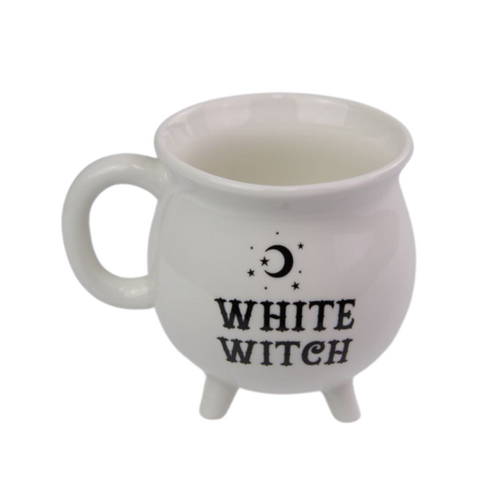 Ronis Witch Cauldron Mug White