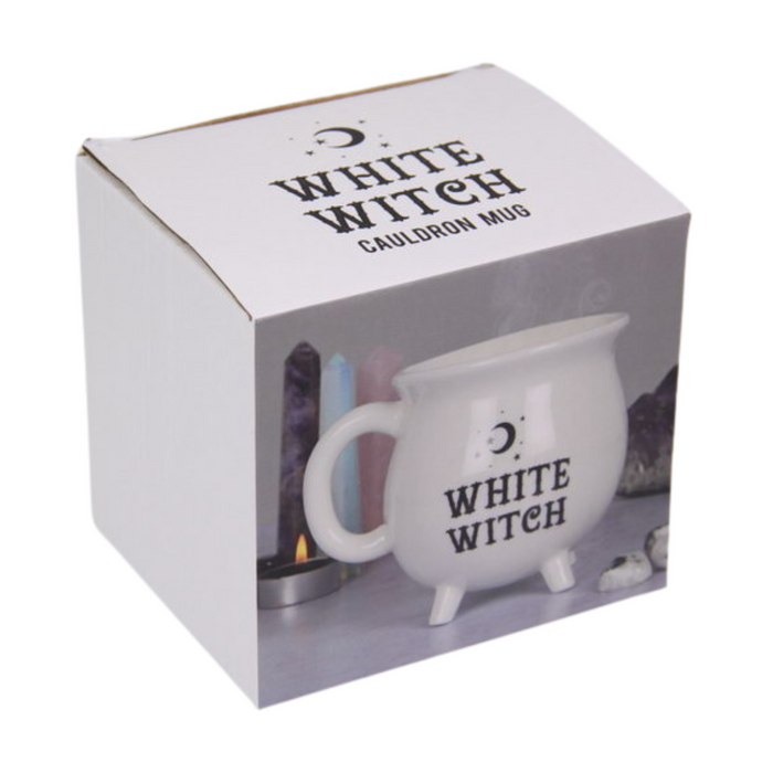 Ronis Witch Cauldron Mug White