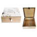 Ronis Wooden Beach Quote Boxes with Tassle and Bead 18.3x18.3x7cm 6 Asstd