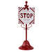 Santa Stop Here Sign 14x13.5x41cm