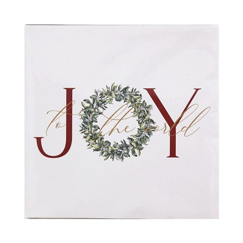 Napkin 2Ply Joy To The World 33x33cm 20pk