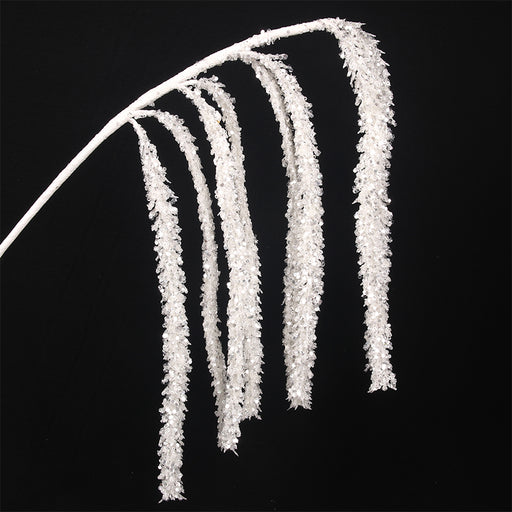 White Glitter Drop Pick 28cm