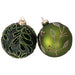 Glass Bauble Emerald 8Cm 2 Asstd