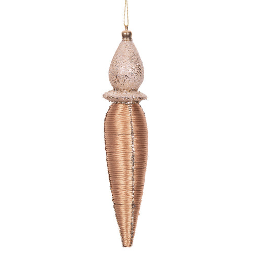 Champagne Finial Tree Ornament 21cm