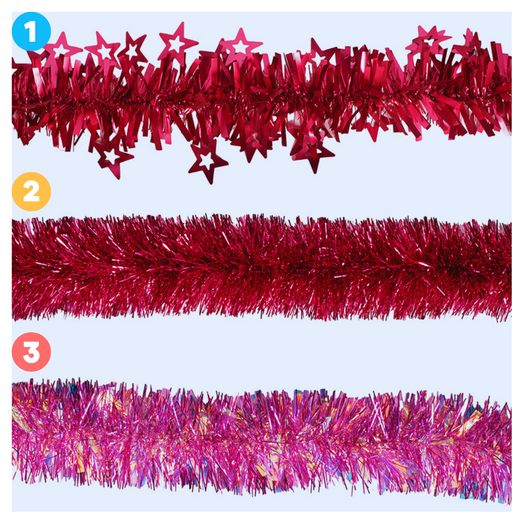 3A - 2M Pink Tinsel