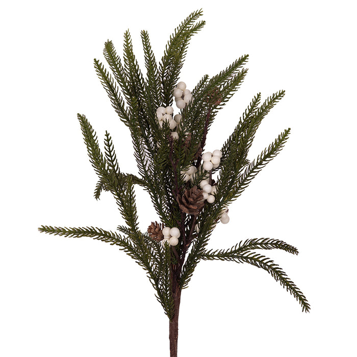 Real Touchfraser Fir Whiteberry Stem 61cm