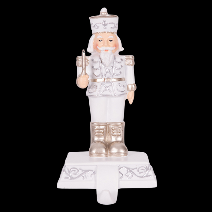 Nutcracker Stocking Holder Polyresin 9.4X8.8X18.6cm