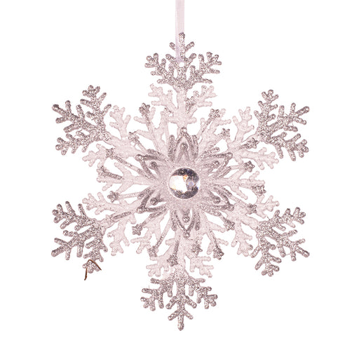 Clear Acrylic Snowflake Ornament 15cm