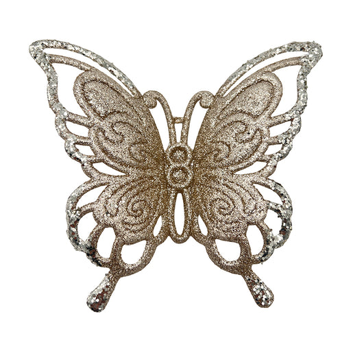 Champagne Butterfly Ornament 13x14cm