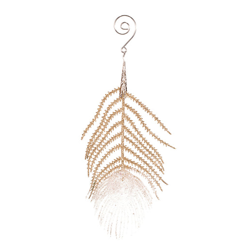 Peacock Feather Tree Ornament 10x20cm