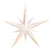 Iridescent Clear Starburst Acrylic Tree Ornament 11.4cm 2pk