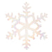 Iridescent Clear Snowflake Tree Ornament 30cm