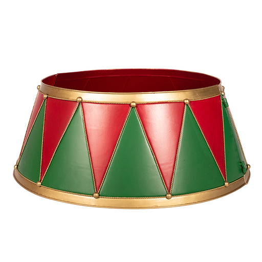 Metal Christmas Drum Tree Colla KD D69xH27cm