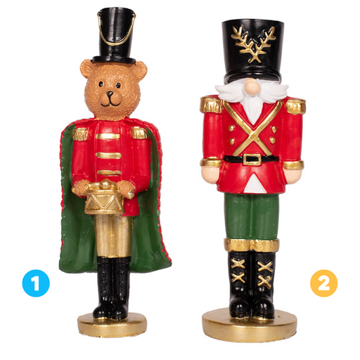 2A Polyresin Nutcrackers 14x5cm