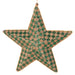 Emerald and Gold Tartan Design Star 37cm