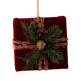 Tree Ornament Verlour Gift Box Hanging Emerald and Burgundy 11x11Xx5.5cm