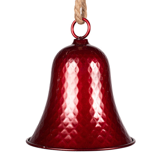 Shiny Red Metal Bell 18.5x21.5cm