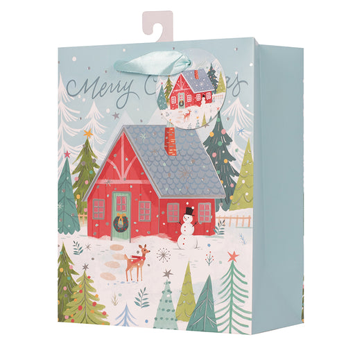 Gift Bag Christmas Barn Small 11.1X13.7X6.2cm