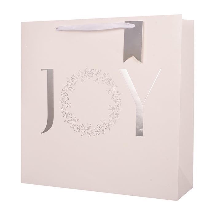 Large "JOY" Square Gift Bag 35x10xH35cm