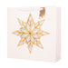 Large Snowflake Square Gift Bag 35x10xH35cm