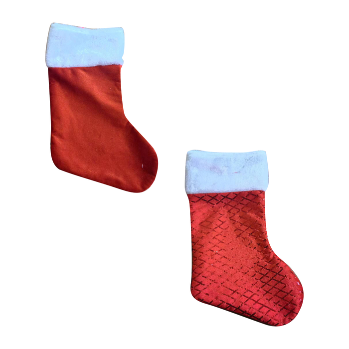 2A Red Christmas Stockings