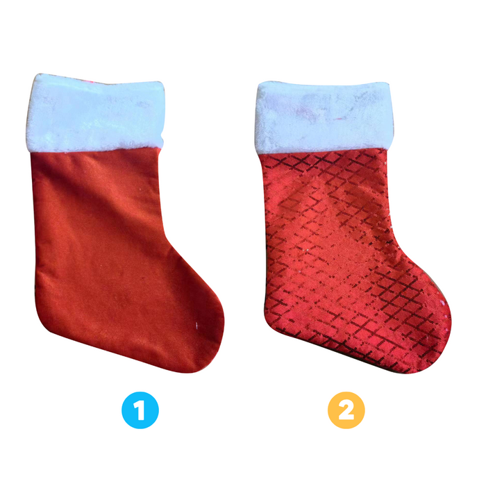 2A Red Christmas Stockings